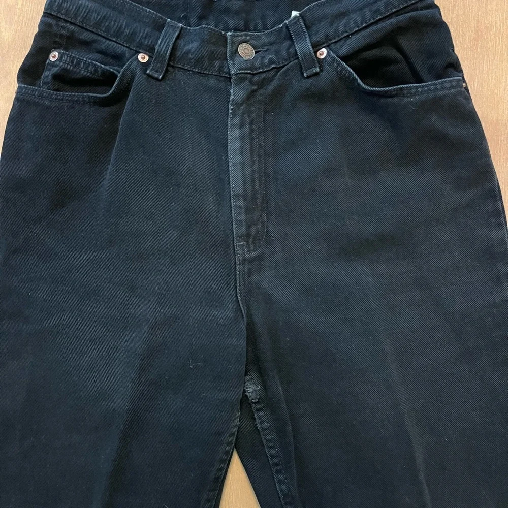 Vtg Levi's Orange tab 912 slim fit tapered leg high waisted mom jeans black 11 M